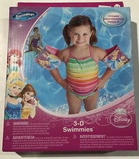 Disney s Princesses 3-D Swimmies Arm Inflatable Floaties SwimWays Pool Water