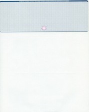 500 High Security Blank Check Stock Paper - Check on Top - Blue Basketweave