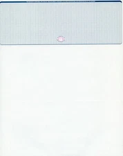 500 High Security Blank Check Stock Paper - Check on Top -  Blue Basketweave