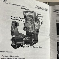 original Need For Speed Rev B Global Vr Arcade Video Game Manual image