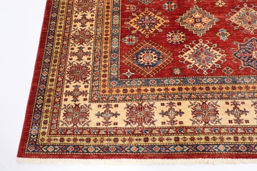 9x12 ft Kazak Red Area Rug Afghan Hand Knotted Wool Rug Dining Room Rug - Picture 2 of 14