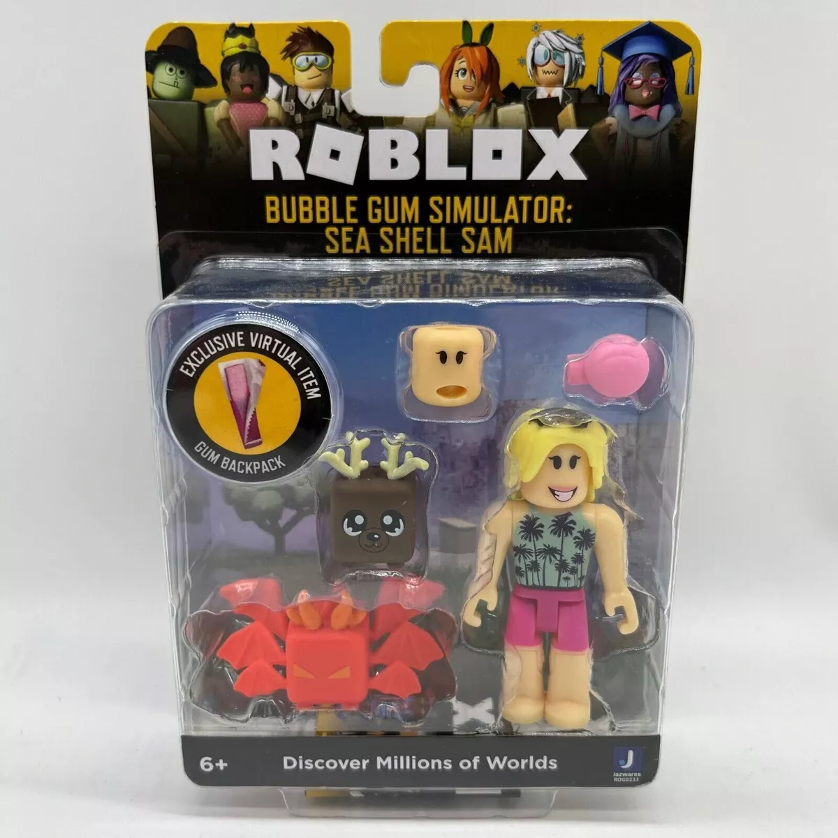 Roblox Celebrity Collection Bubble Gum Simulator Sea Shell Sam with Virtual  Code