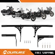 Engine Guard Crash Bar Foot Peg Set For Harley Softail FXST 20-24 / FXBB 18-20