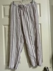Boca Bay Pink Mauve & White Pants-Size PL — photo 1