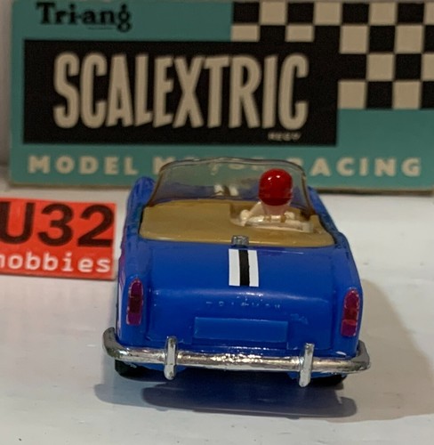 SLOT CAR SCX TRIANG SCALEXTRIC C-84 TRIUMPH TR4 #7 AZUL RACE TUNED - Imagen 3 de 6