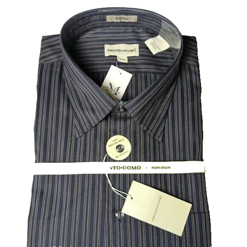 Lot De 2 Chemises Habillées PRONTO UOMO Sans Repassage - Taille XL Manches Longues - Occasion