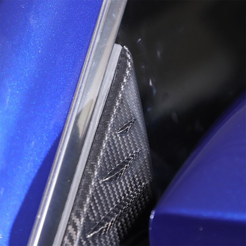 2 PIEZAS Cubierta de Altavoz de Puerta de Fibra de Carbono Borde de Pilar A para Maserati Ghibli 2014-19 - Imagen 5 de 16