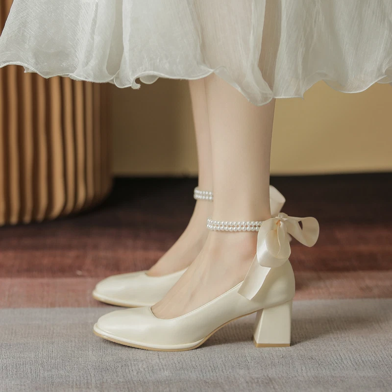 Beaded block heels sale