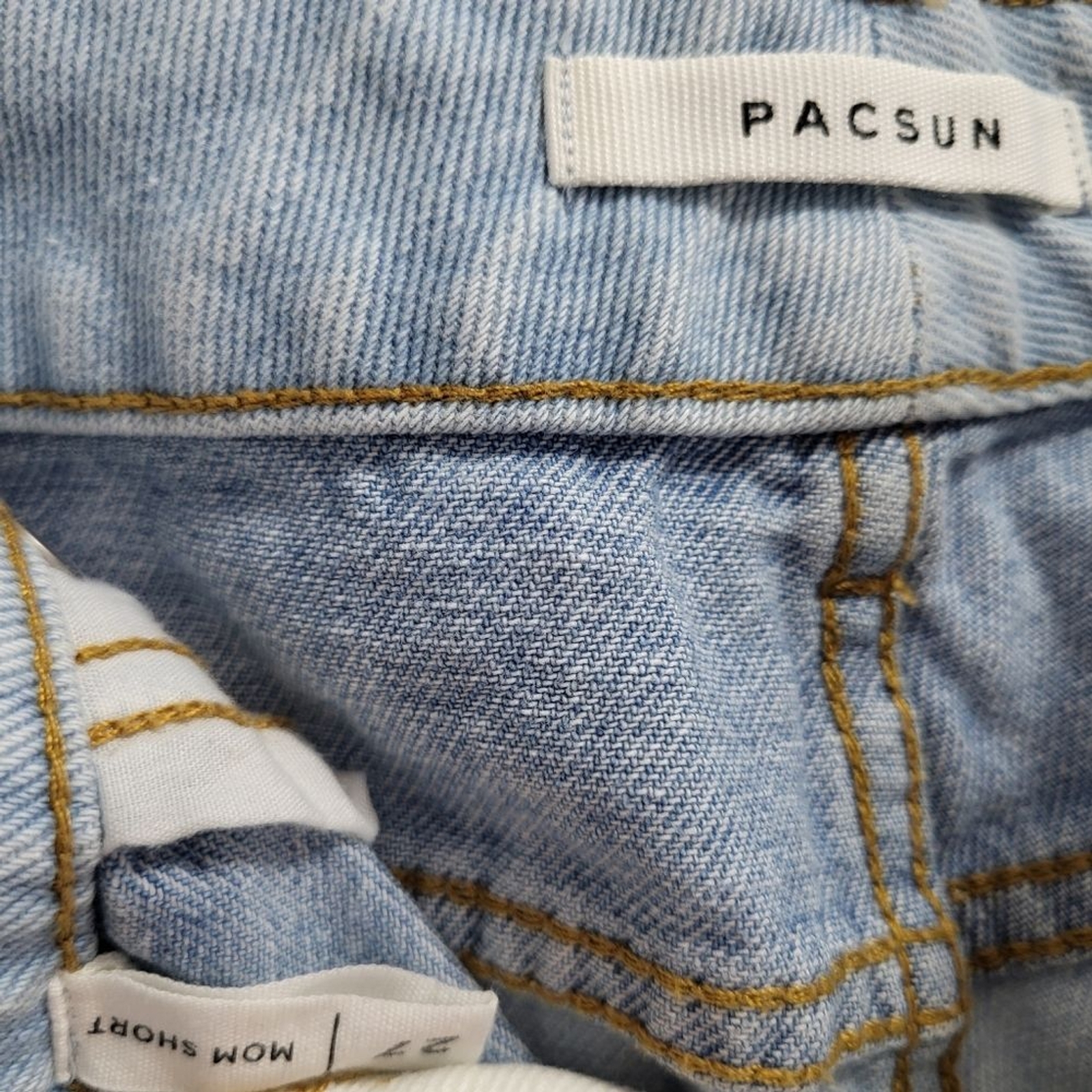 PacSun Hopper Patch Patchwork Denim Jean Mom Shor… - image 3