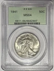 1941 P Walking Liberty Half Dollar 50c PCGS MS64 ‼️BLAST WHITE IN OGH‼️