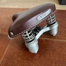 vintage BAUER-WITTKOP LEDERSATTEL Fahrrad Zubehör alt Touren Bike Rad Retro