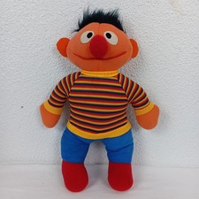 Knickerbocker Sesame Street Ernie Plush 9.5  Stuffed Doll 1985 Vintage Toy