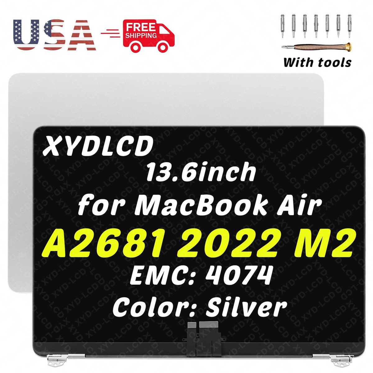 Original for Macbook Air A2681 M2 EMC 4074 661-25798 LCD