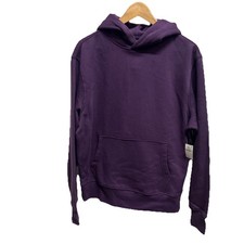 OLD NAVY Terry Oversized Tunic Length Hoodie Sweatshirt Size Small Purple Fleece