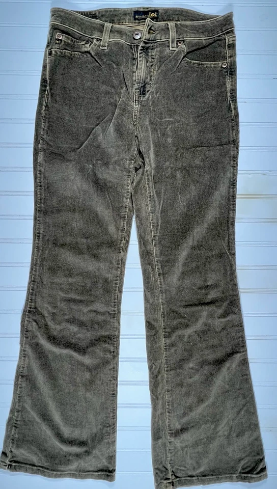 Y2K Auténtico L.E.I. Pantalones de pana para mujer talla 9 tiro bajo bootcut 29x31 Foto 3 de 4
