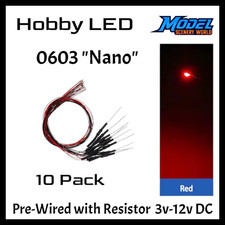 10 Pack Leds Nano 0603 Pre-wired Resistor Smd Led 3-12 Volt Dc Choose Color 10 Pack Leds Nano 0603 Pre-wired Resistor Smd Led 3-12 Volt Dc Choose Color