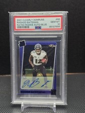 2021 Panini Clearly Donruss Rated Rookie Rashod Bateman #66 Autographs /99