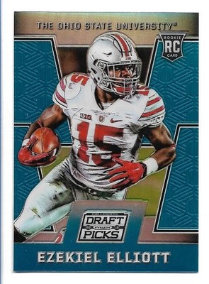 Ezekiel Elliott 2016 Panini Prizm Collegiate Draft Picks Blue Prizm Rookie #105