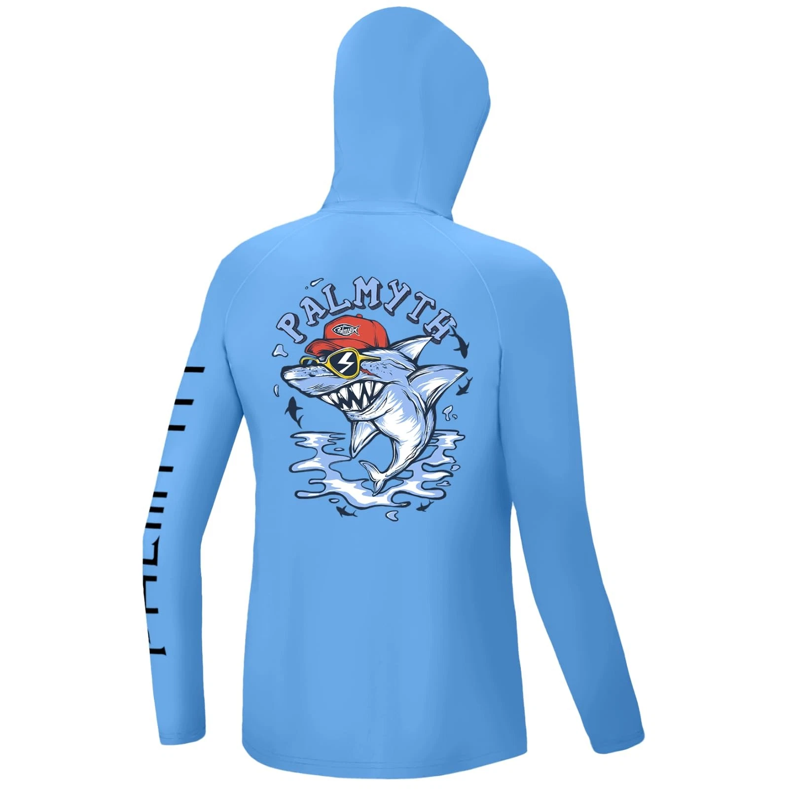 Boys Fishing Shirt Youth Hoodie UPF 50+ Sun Protection Long Sleeve (Carolina/...