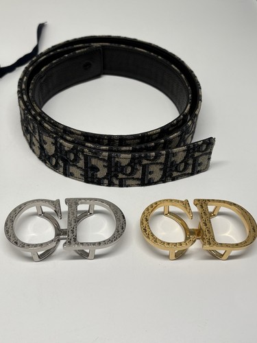 Cinturón Dior oblicuo para hombre con 2 hebillas / Leer descripción - Imagen 2 de 20