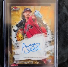 2024 Topps Finest - Finest Autographs AJ Smith-Shawver #FA-AS Gold Refractor /50