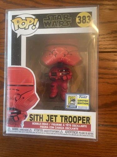 Funko Pop! Star Wars: Sith Jet Trooper 383 Figure - Red Convention Exclusive