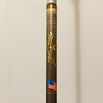 Star Star Rod 6' Spinning Rod 1pc Medium Fast Graphite 6 Guides USA Flag
