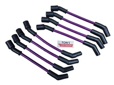 135 45 Deg Ton's Purple 10mm Spark Plug Wire Set Corvette Camaro GMC Chevy LS LT