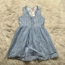 NWT Vineyard Vines Chevron Fringe Pintuck Dress