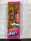 Vintage 1983 Hawaiian Ken Doll Mattel 7945 w Surfboard NRFB sealed Rare