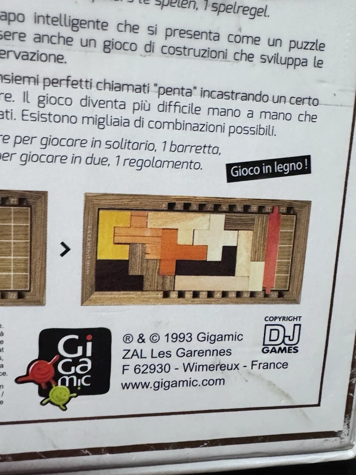 Jogo de tabuleiro Katamino Deluxe da Gigamic completo 1993 jogos de DJ - Imagem 3 de 4