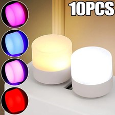 Mini LED USB Night Light Plug Lamp Power Bank Charging Eye