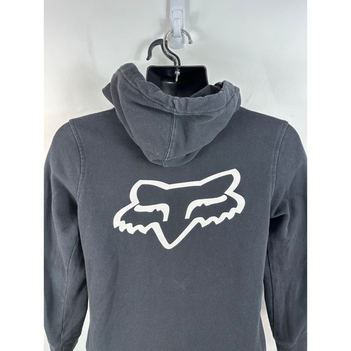 Fox Racing Black Youth Logo Hoodie Size Medium Moto Racing Biker - Picture 3 of 12