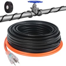 30FT Heat Tape for Water Pipes  -40 F Anti-Freeze De-Icing Heating Tape, Pipe ...