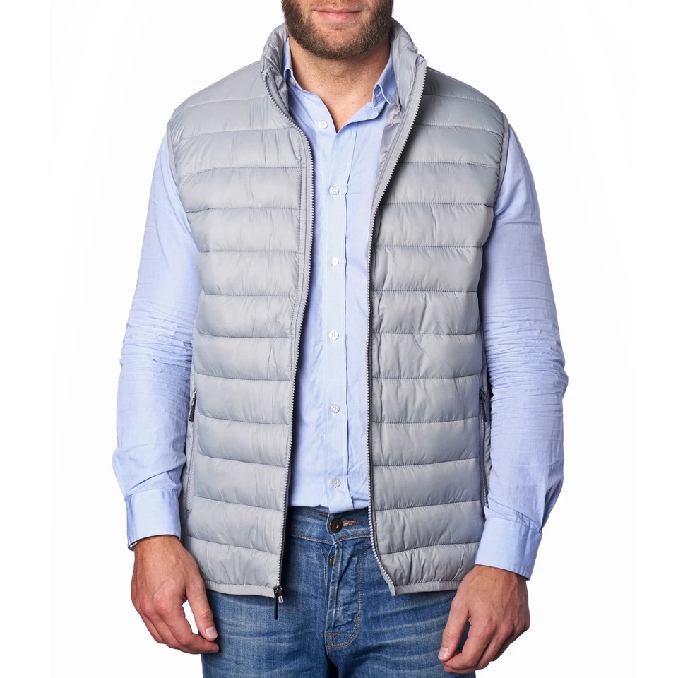 Alpine Swiss Clark Mens Puffer Vest Down Alternative Water Resistant Packable - Image 3 of 4