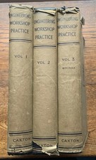 Engineering Workshop Practice Vol 1,2&3 revised edition dust jackets VG used