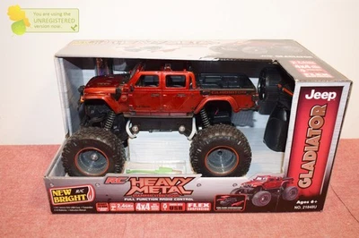 New Bright R/C 4x4 Heavy Metal Jeep Gladiator 1:20 Scale Red - Image 1 of 4
