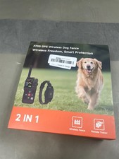 GPS Wireless Dog Fence with Remote, IPX7 Waterproof Electric Collar Fence, Perim