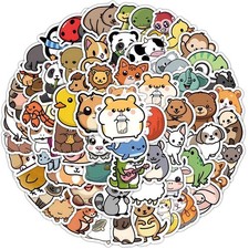 100 PCS Water Bottle Stickers for Kids, Cute Vinyl Aesthetic Waterproof Stick...