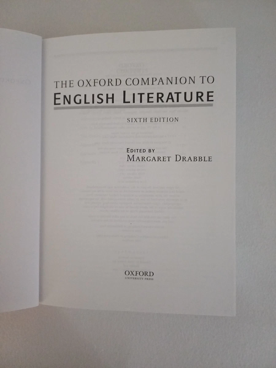 The Oxford Companion to English Literature by Margaret Drabble