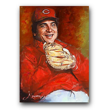 Johnny Bench #40 Art Card Limited 40/50 Edward Vela Signed (Cincinnati Reds)