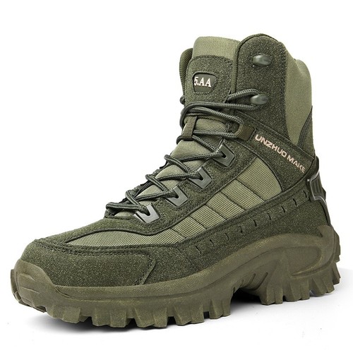 Men Military Combat Boots Tactical Work Shoes Outdoor Hiking Wear resistant - Picture 7 of 11