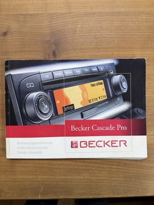 Becker Cascade Pro Pro Bedienungsanleitung