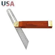 Woodworking T Bevel Horizontal Sliding Adjustable Angle Ruler Measurement Tool f