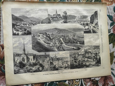 RK &Uuml;LUM Zeitungsdruck 1875 431 17 Maulbronn T&uuml;bingen Blaubeuren Urach Sch&ouml;ntal