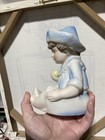 Vintage Piano Baby Boy Child Statue Dressed In A Sailor Suit. — photo 3