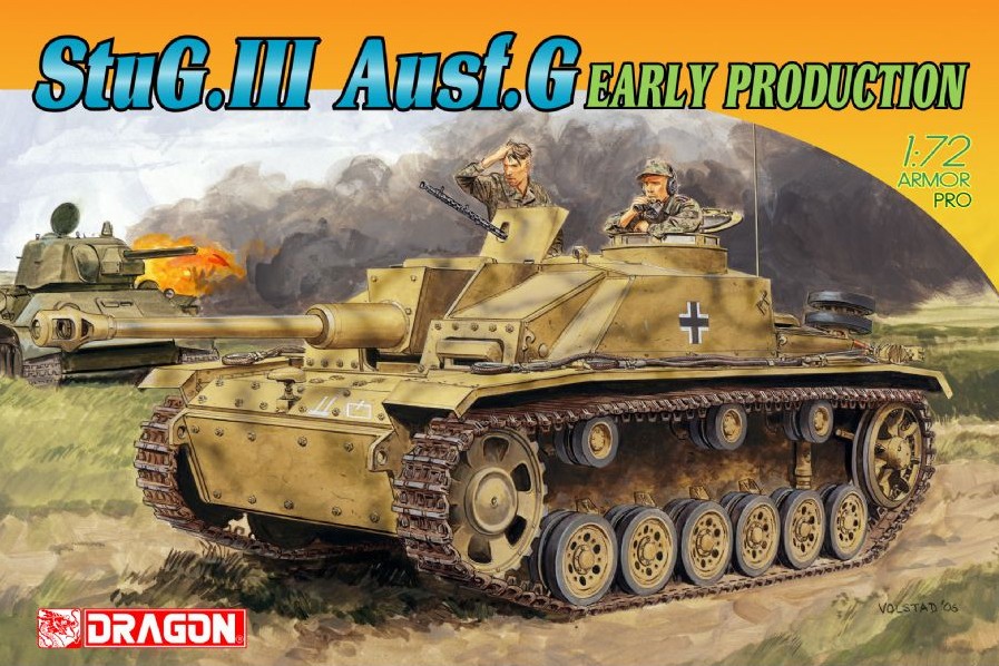Maquette STUG.III Ausf.G DRAGON 1/72 kit de précision plastique injecté