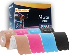 4 Roll Kinesiology Tape Precut Athletic Tape Waterproof Elastic Sports Tapes