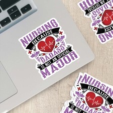 Cute Nurse Sticker Weatherproof Vinyl for Water Bottles, Laptops More