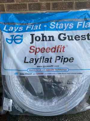 John Guest Speedfit 15 mm Polybutylen Layflat Rohr - Weiß pro Meter Sanitär